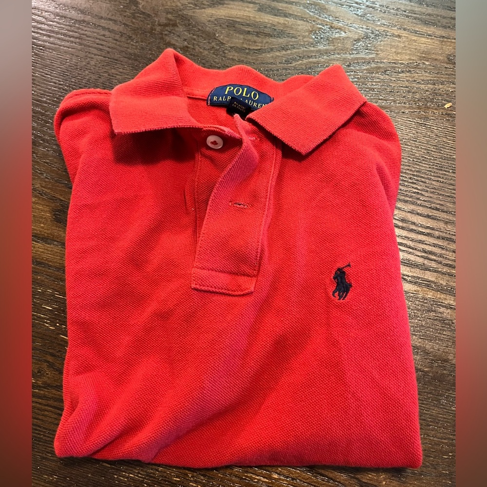 Polo Ralph Lauren red polo shirt child size Small